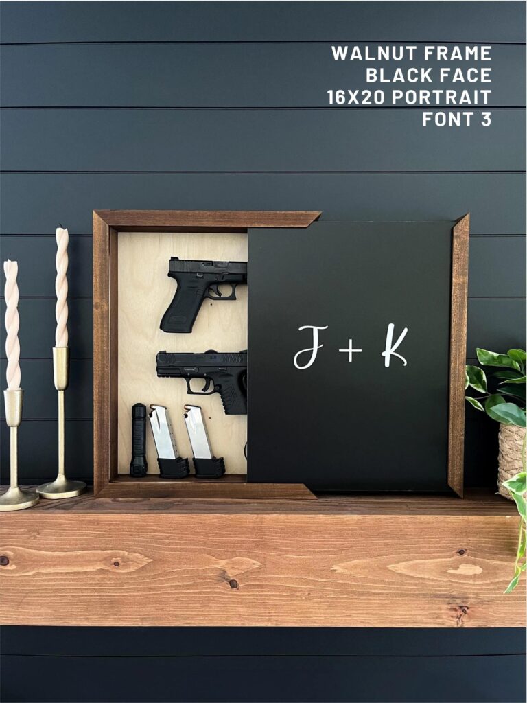 Portrait Initials - Hidden Storage Box